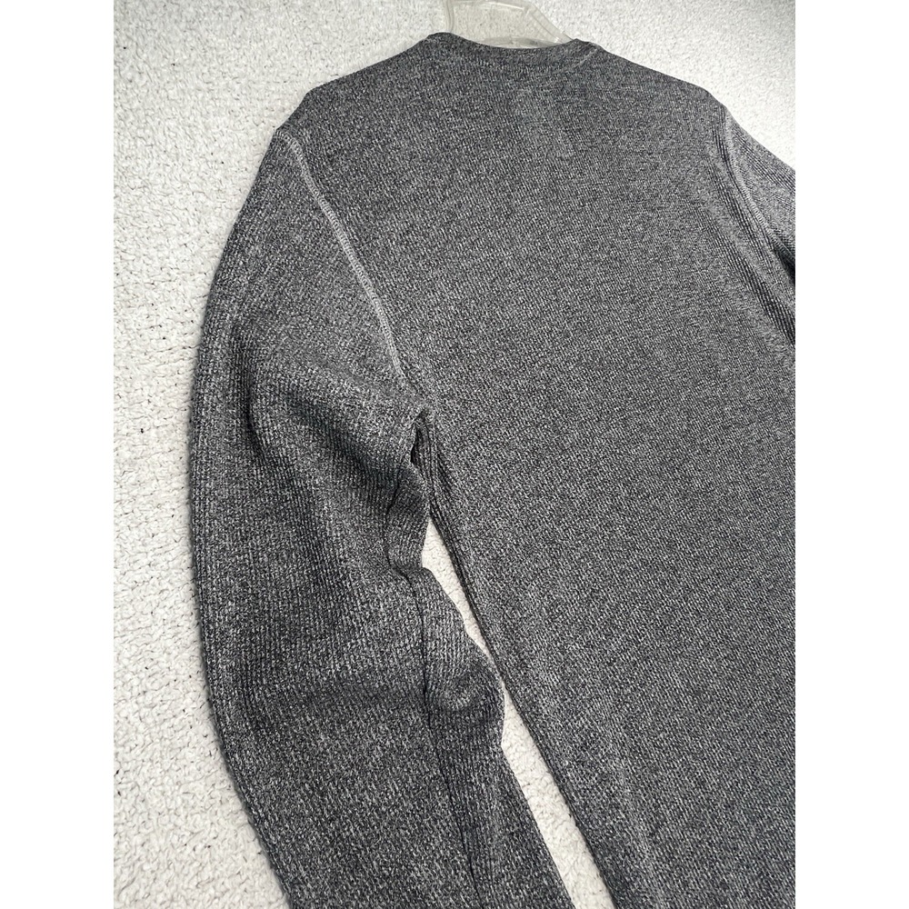 Ecko Unltd Shirt Mens L Waffle Knit Rhino Logo Gray Long Sleeve Thermal Y2K EUC - Picture 9 of 13